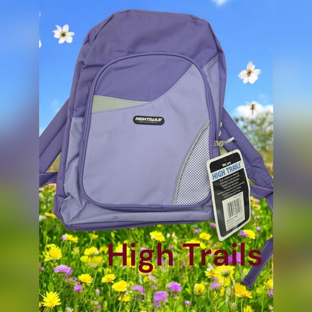 High Trails Purple Backpack School Travel